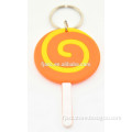 Colored cheap rubber lollipop keychains hot new products for 2015